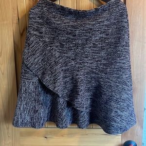 Loft Ruffle Midi Skirt